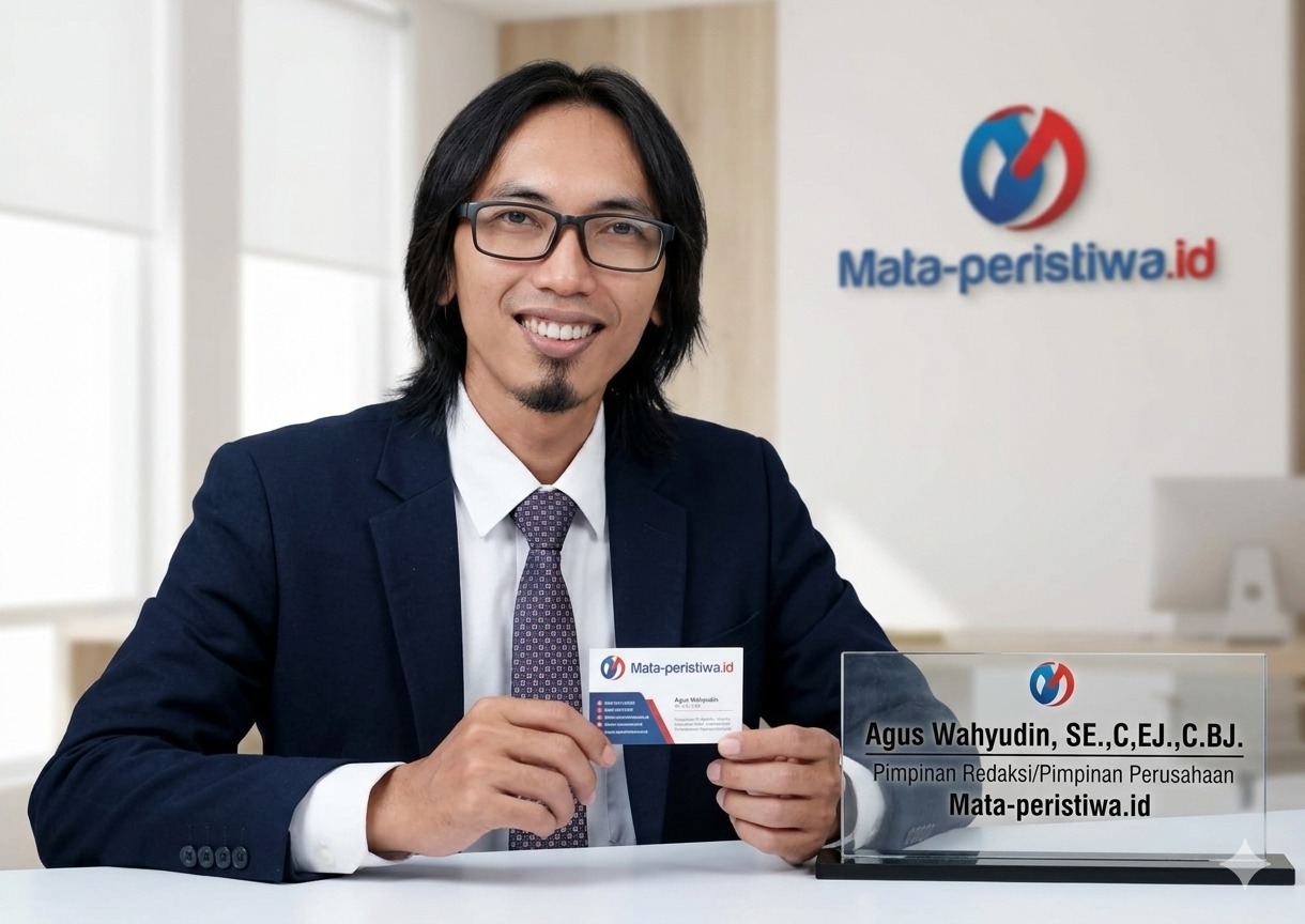 Agus Wahyudin, SE.,C.EJ.,C.BJ Pimpinan Perusahaan PT Media Mata Peristiwa sekaligus Pendiri awal Media Mata Peristiwa dan Mata Group