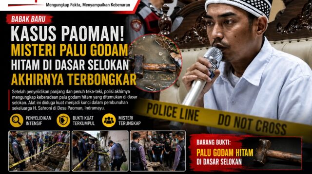 Babak Baru Kasus Paoman! Misteri Palu Godam Hitam di Dasar Selokan Akhirnya Terbongkar