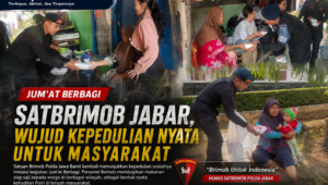 Jumat Berbagi Satbrimob Jabar, Wujud Kepedulian Nyata untuk Masyarakat