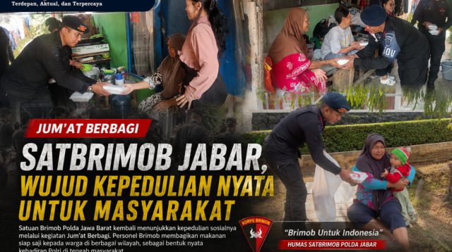 Jumat Berbagi Satbrimob Jabar, Wujud Kepedulian Nyata untuk Masyarakat