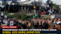 Pengamanan Humanis Satbrimob Polda Jabar Kawal Aksi Damai AKBAR 2026 di Kota Sukabumi Berjalan Aman dan Kondusif