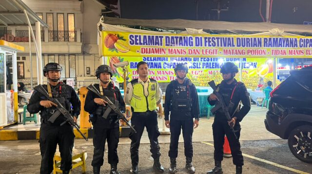 Patroli Malam Brimob Jabar di Cianjur, Wujud Nyata Kehadiran Polri Menjaga Kamtibmas Masyarakat