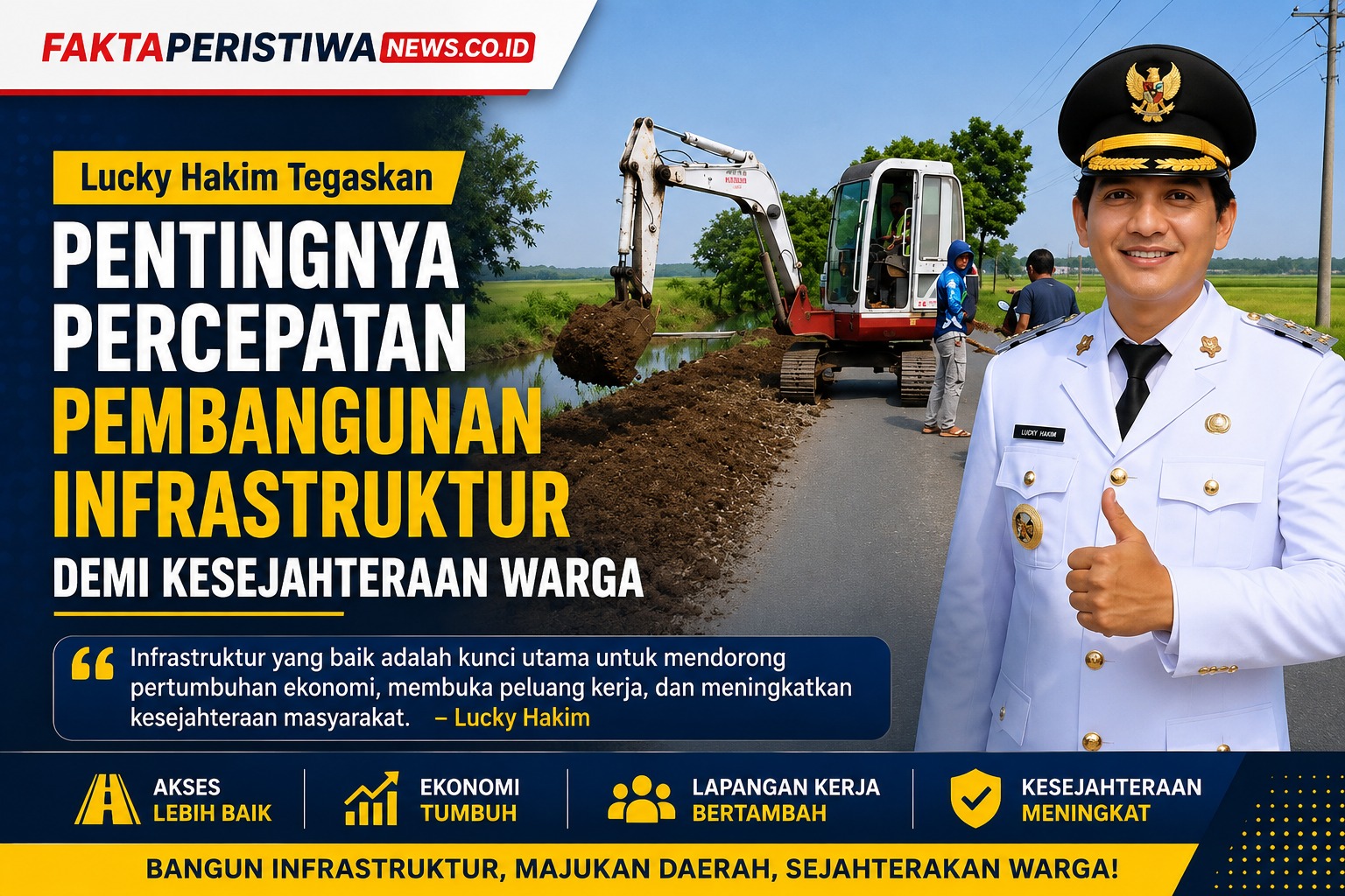 Lucky Hakim Tegaskan Pentingnya Percepatan Pembangunan Infrastruktur Demi Kesejahteraan Warga