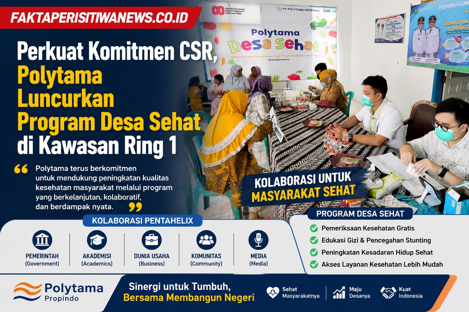 Perkuat Komitmen CSR, Polytama Luncurkan Program Desa Sehat di Kawasan Ring 1