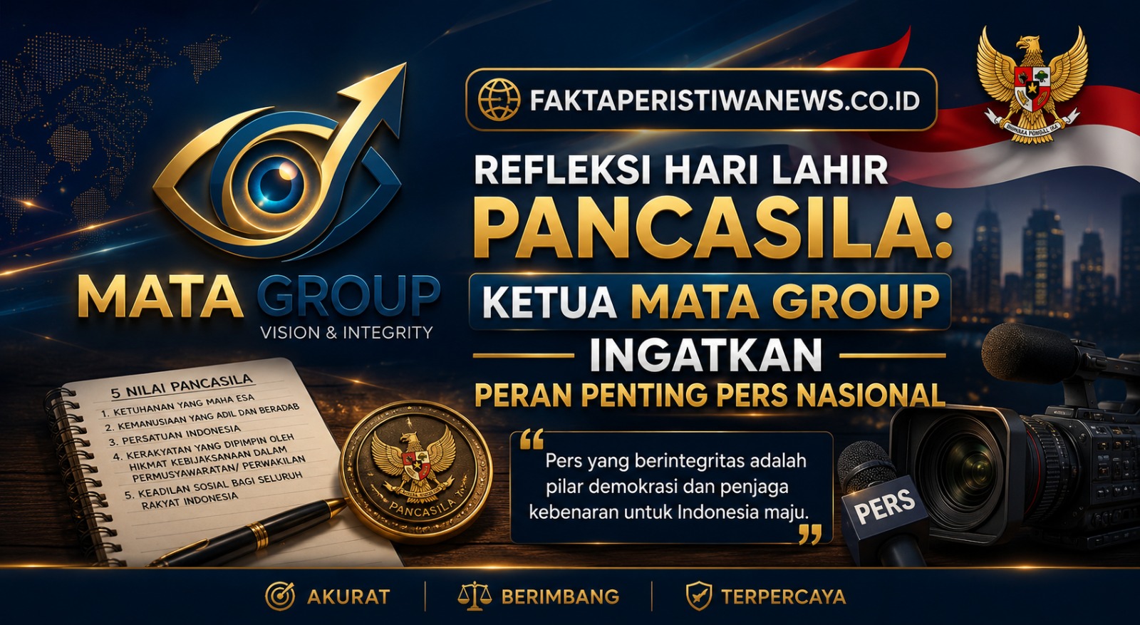 Refleksi Hari Lahir Pancasila Ketua Mata Group Ingatkan Peran Penting Pers Nasional (2)