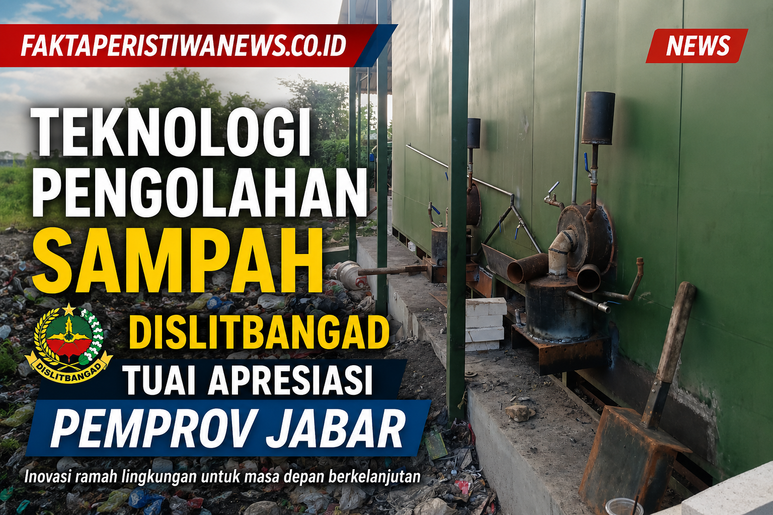 Teknologi Pengolahan Sampah Dislitbangad Tuai Apresiasi Pemprov Jabar