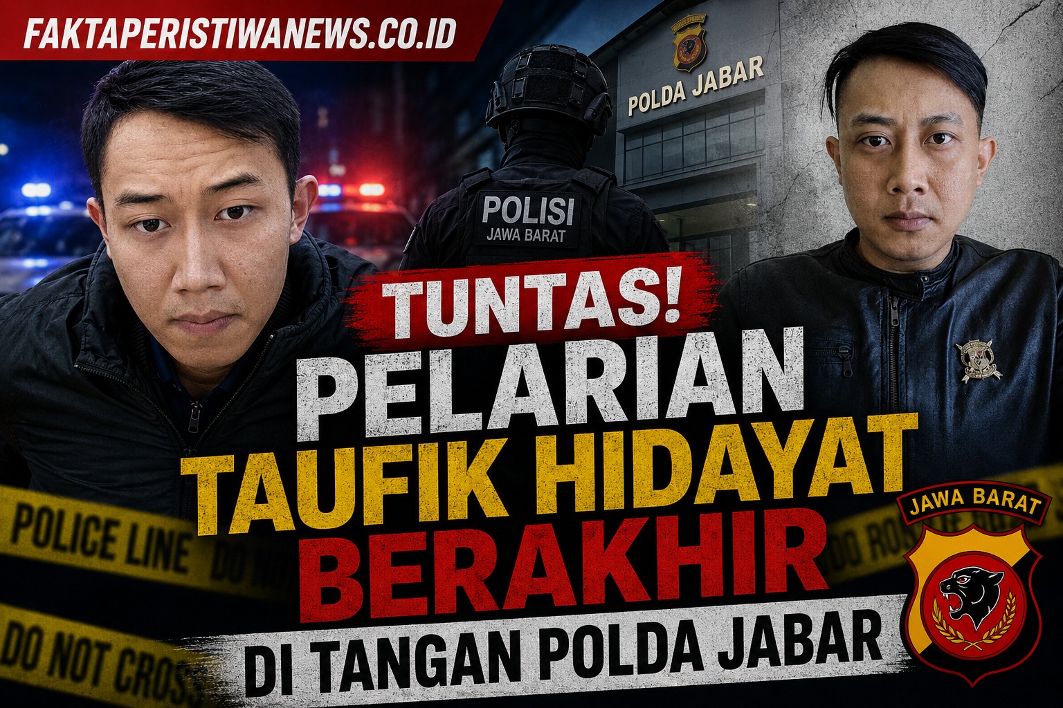 Tuntas! Pelarian Taufik Hidayat Berakhir di Tangan Polda Jabar