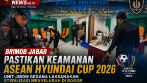 Brimob Jabar Pastikan Keamanan ASEAN Hyundai Cup 2026, Unit Jibom Gegana Laksanakan Sterilisasi Menyeluruh di Bogor