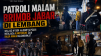 Patroli Malam Brimob Jabar di Lembang, Wujud Nyata Hadirnya Polri Menjaga Kamtibmas dan Rasa Aman Masyarakat