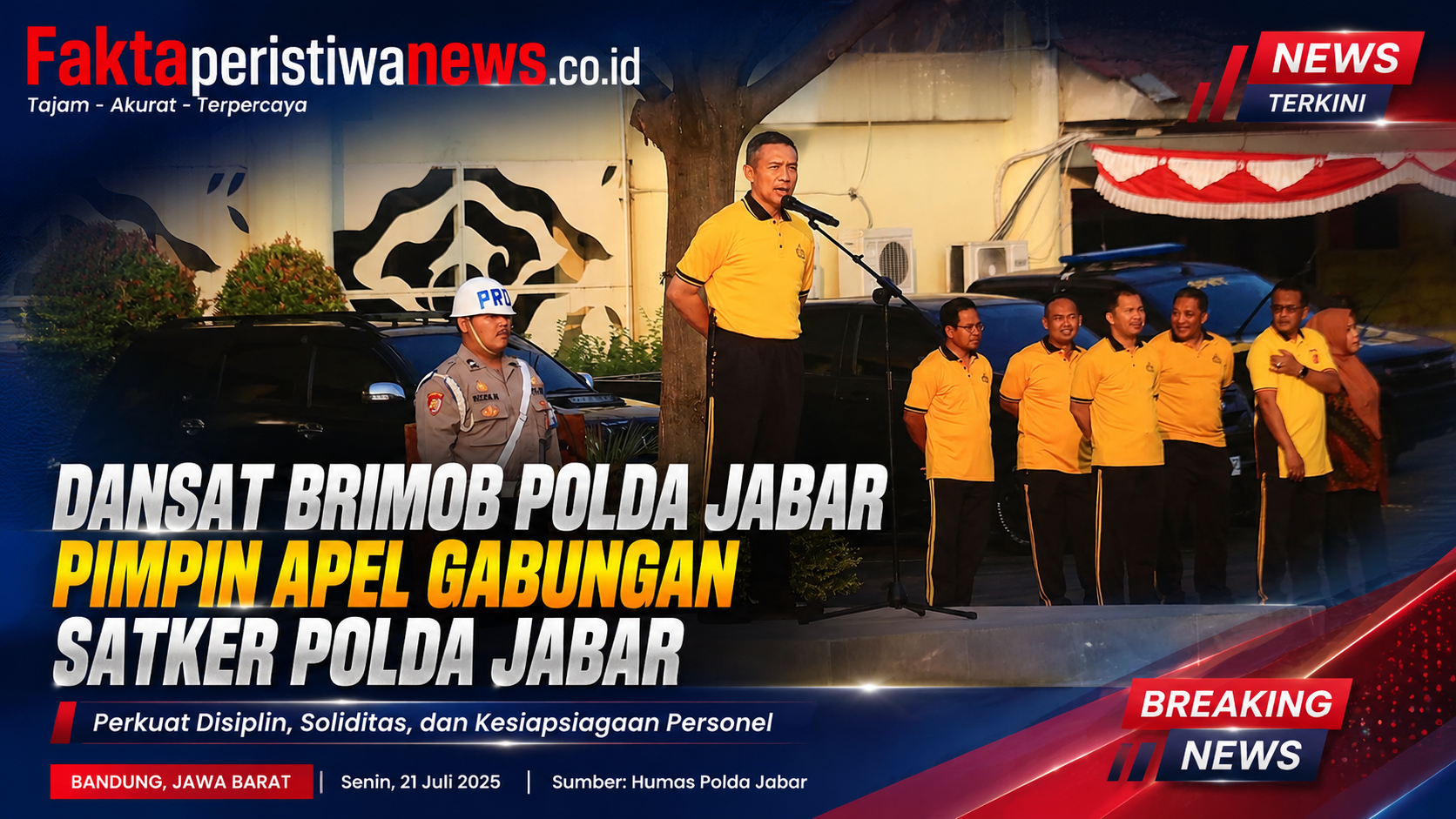Dansat Brimob Polda Jabar Pimpin Apel Gabungan Satker Polda Jabar Dansat Brimob Polda Jabar Pimpin Apel Gabungan Satker Polda Jabar