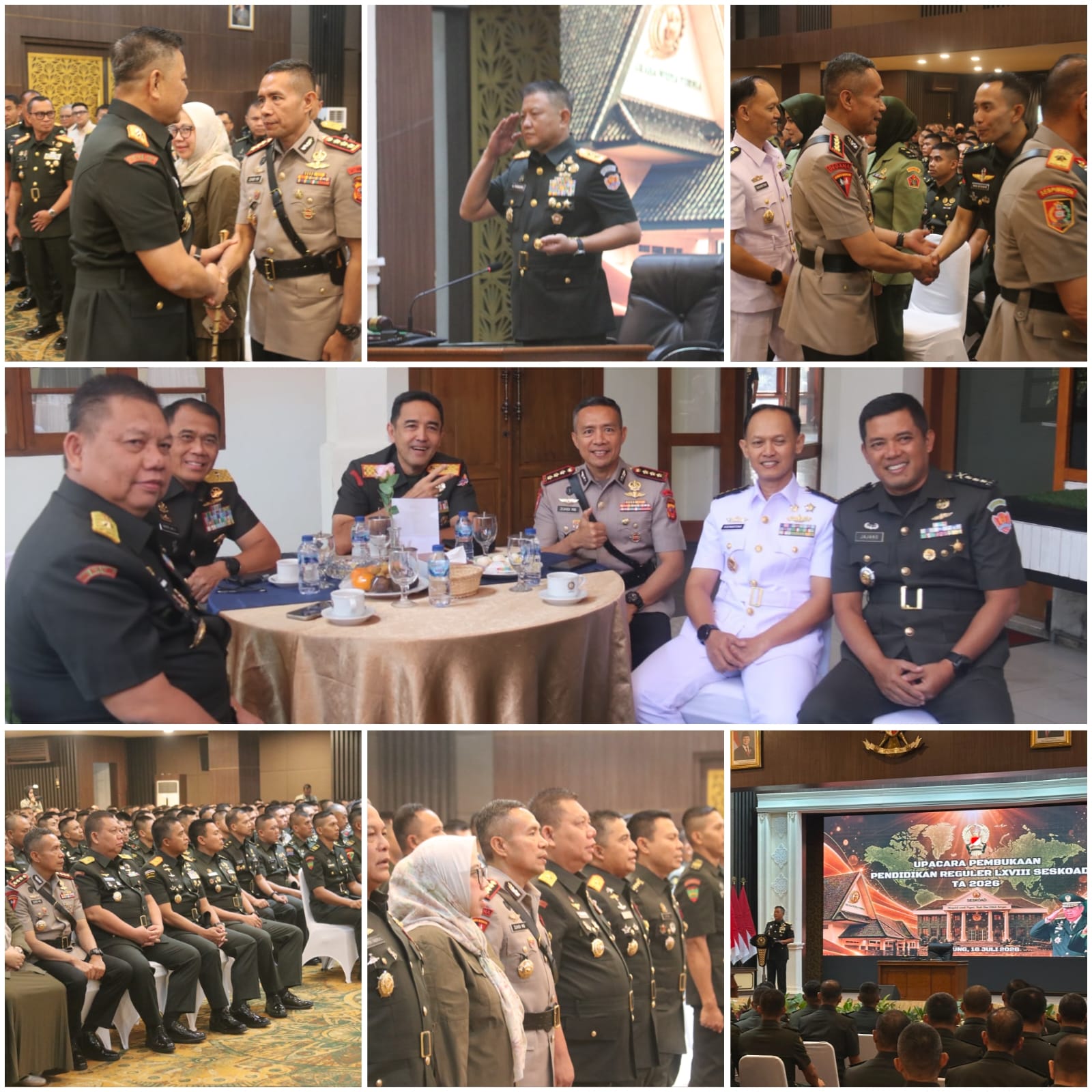 Dansat Brimob Jabar Hadiri Pembukaan Pendidikan Reguler LXVIII Sesko AD 2026
