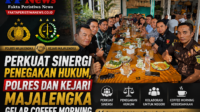 Perkuat Sinergi Penegakan Hukum, Polres dan Kejari Majalengka Gelar Coffee Morning