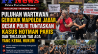 Puluhan Wartawan Geruduk Mapolda Jabar, Desak Polri Tuntaskan Kasus Hotman Paris dan Tegaskan Tak Ada yang Kebal Hukum