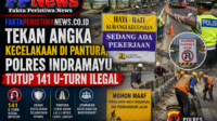 Tekan Angka Kecelakaan di Pantura, Polres Indramayu Tutup 141 U-Turn Ilegal