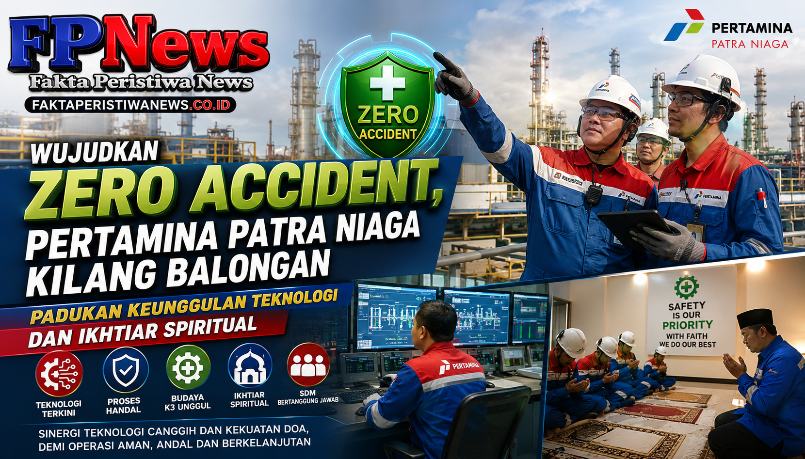Wujudkan Zero Accident, Pertamina Patra Niaga Kilang Balongan Padukan Keunggulan Teknologi dan Ikhtiar Spiritual