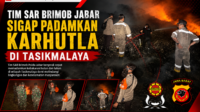 Tim SAR Brimob Jabar Sigap Padamkan Karhutla di Tasikmalaya