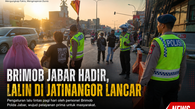 Brimob Jabar Hadir, Lalin Jatinangor Lancar