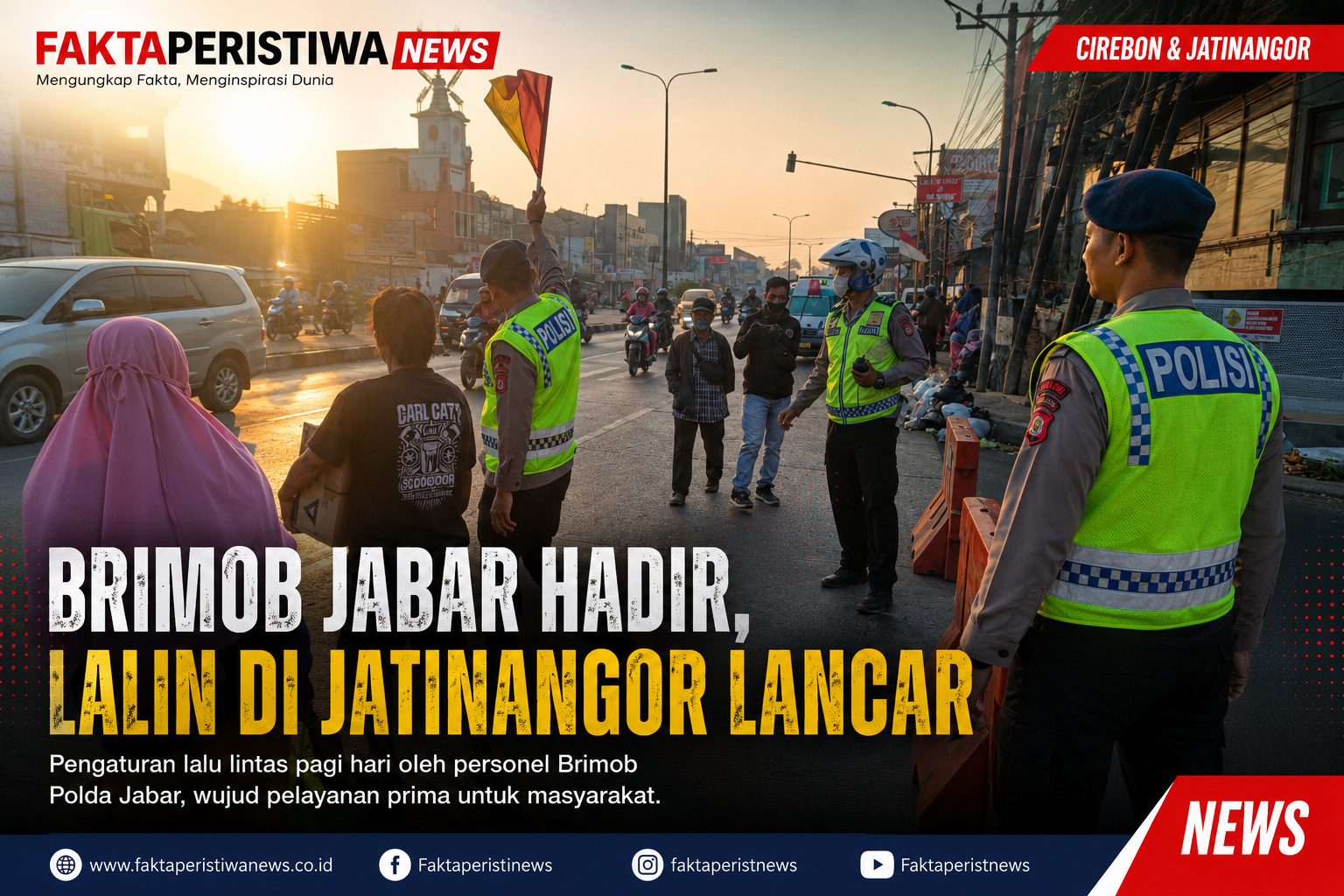 Brimob Jabar Hadir, Lalin Jatinangor Lancar Brimob Jabar Hadir, Lalin Jatinangor Lancar