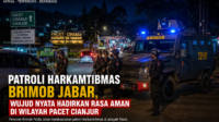Patroli Harkamtibmas Brimob Jabar, Wujud Nyata Hadirkan Rasa Aman di Wilayah Pacet