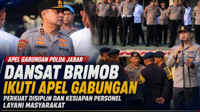 Dansat Brimob Ikuti Apel Gabungan Polda Jabar : Perkuat Disiplin & Kesiapan Personel Layani Masyarakat