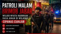 Patroli Malam Brimob Jabar, Wujud Nyata Hadirkan Rasa Aman di Wilayah Cipanas Cianjur