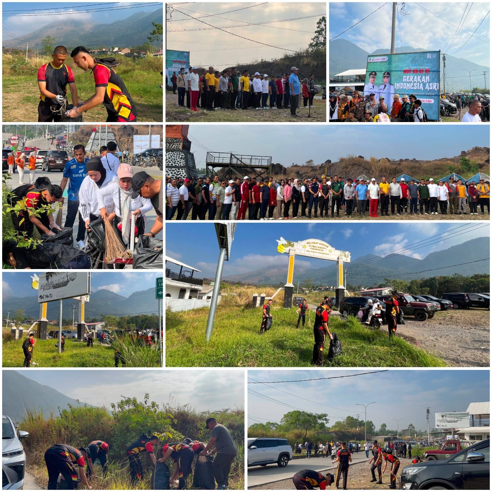 Brimob Jabar Dukung Gerakan Indonesia Asri di Garut