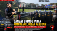 Dansat Brimob Jabar Pimpin Apel Gelar Pasukan : Wujud Kesiapan Hadapi Dinamika Kamtibmas