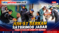 Jumat Berkah Satbrimob Jabar : Tebar Kepedulian Lewat Aksi Berbagi