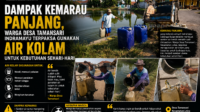 Dampak Kemarau Panjang, Warga Desa Tamansari Indramayu Terpaksa Gunakan Air Kolam untuk Kebutuhan Sehari-hari