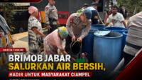 Brimob Jabar Salurkan Air Bersih, Hadir untuk Masyarakat Ciampel