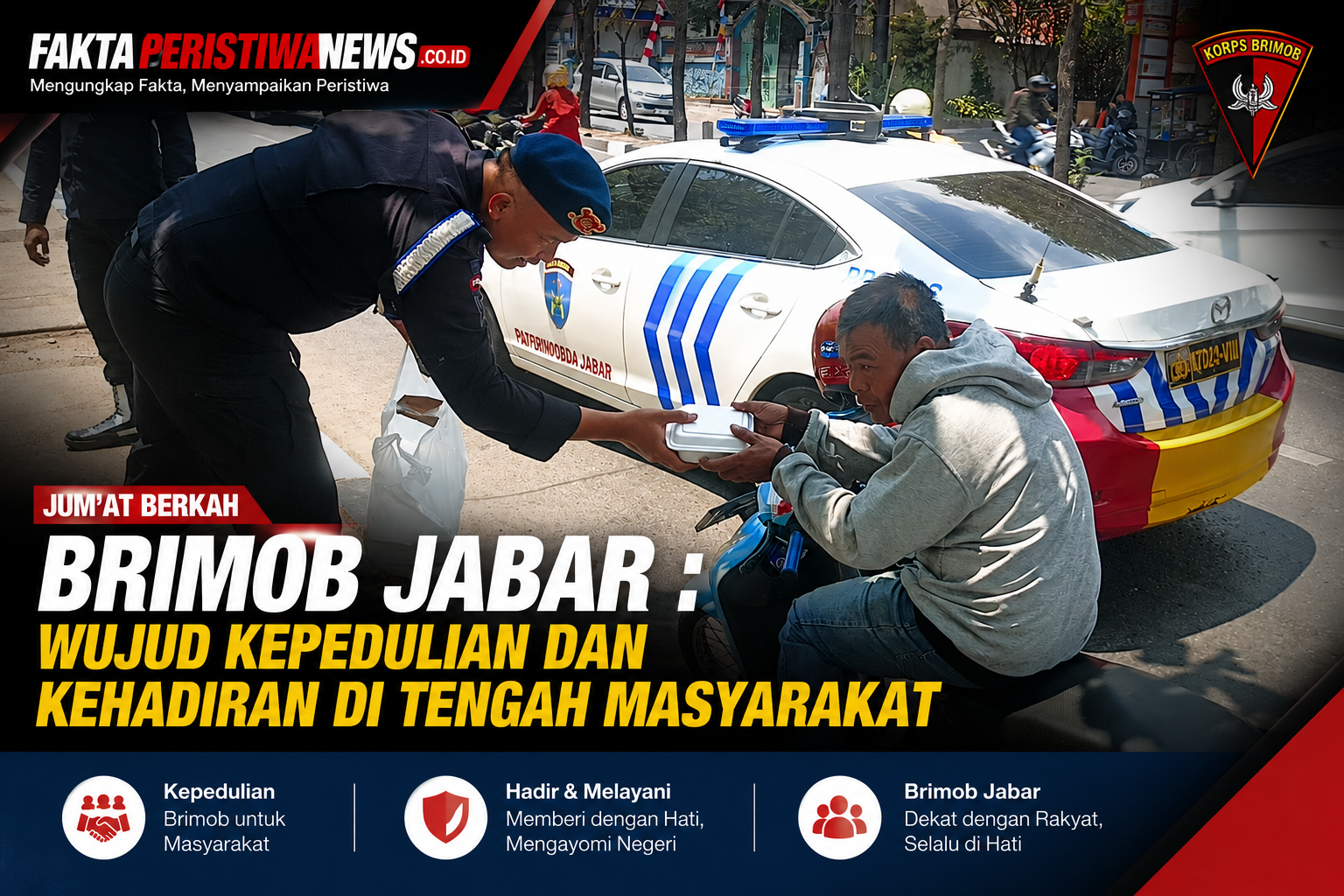 Jumat Berkah Brimob Jabar : Wujud Kepedulian & Kehadiran di Tengah Masyarakat
