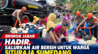 Brimob Jabar Hadir, Salurkan Air Bersih untuk Warga Situraja Sumedang