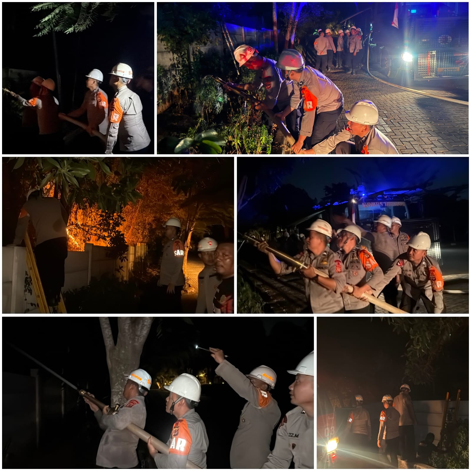 Sigap ! Brimob Jabar Tangani Karhutla di Cibungur Purwakarta