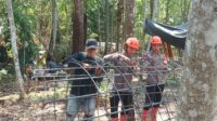 Hari Ke - 5, Tim SAR Brimob Jabar Terus Bantu Pembangunan Jembatan Merah Putih Lemahsugih Hari Ke - 5, Tim SAR Brimob Jabar Terus Bantu Pembangunan Jembatan Merah Putih Lemahsugih