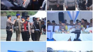 Dansat Brimob Polda Jabar Menghadiri Apel Gelar Pasukan (Operasi Kepolisian Terpusat Garuda Bakti 2026 di Si Jalak Harupat