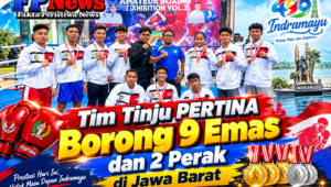Kado HUT ke-499 Indramayu Tim Tinju PERTINA Borong 9 Emas dan 2 Perak di Jawa Barat