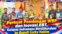 Perkuat Pembinaan WBP dan Inovasi EBT, Kalapas Indramayu Bersilaturahmi ke Bupati Lucky Hakim