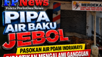 Pipa Air Baku Jebol, Pasokan Air PDAM Indramayu Dipastikan Mengalami Gangguan