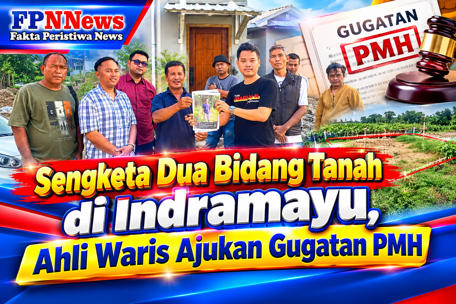 Sengketa Dua Bidang tanah di Indramayu, Ahli Waris Ajukan Gugatan PMH