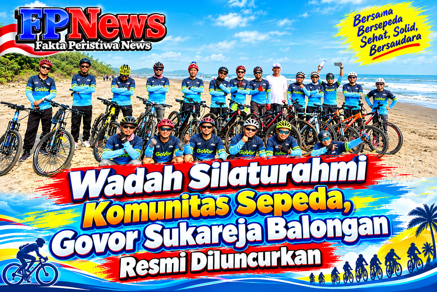 Wadah Silaturahmi Komunitas Sepeda, Govor Sukareja Balongan Resmi Diluncurkan