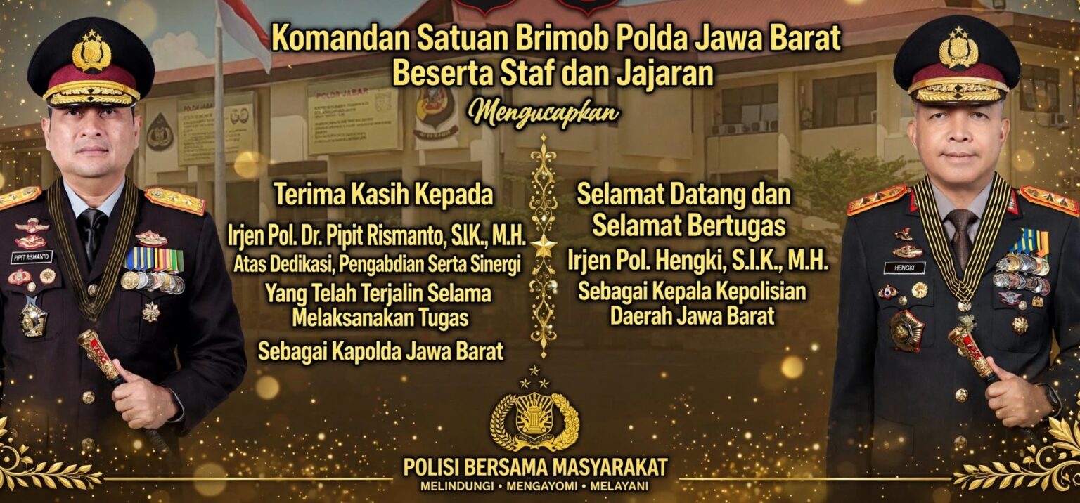 Ucapan selamat dari Dansat Brimob
