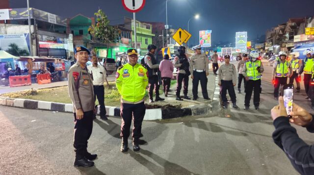 Dansat Brimob Jabar Cek Kesiapsiagaan Personel di Pos Pol GT Cileunyi