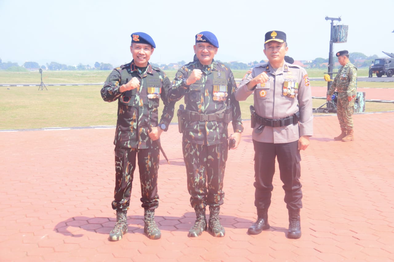 Dansat Brimob Jabar Hadiri HUT ke-79 Kopasgat TNI AU, Perkuat Sinergitas dan Soliditas TNI-Polri