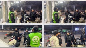 Brimob Jabar lakukan patroli di kota kab. Bandung