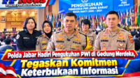 Polda Jabar Hadiri Pengukuhan PWI di Gedung Merdeka, Tegaskan Komitmen Keterbukaan Informasi